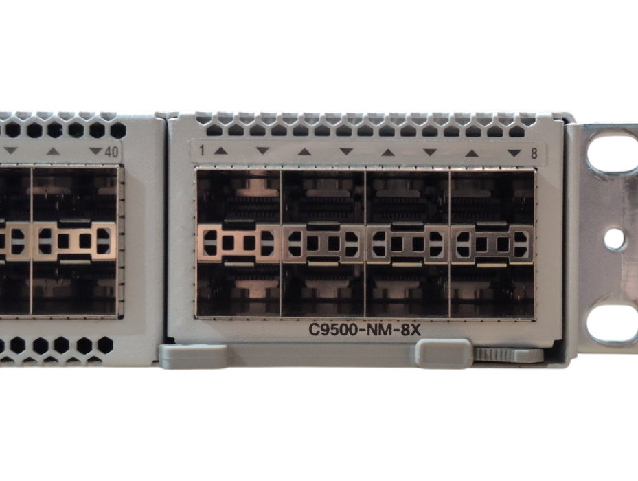 Cisco C9500-40X-A 40-Port 10Gig Network Switch w/ C9500-NM-8X Module, 2x PSU