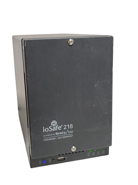 ioSafe 218 NAS Storage System Server Fireproof Waterproof- 2x 2TB HDD - Synology