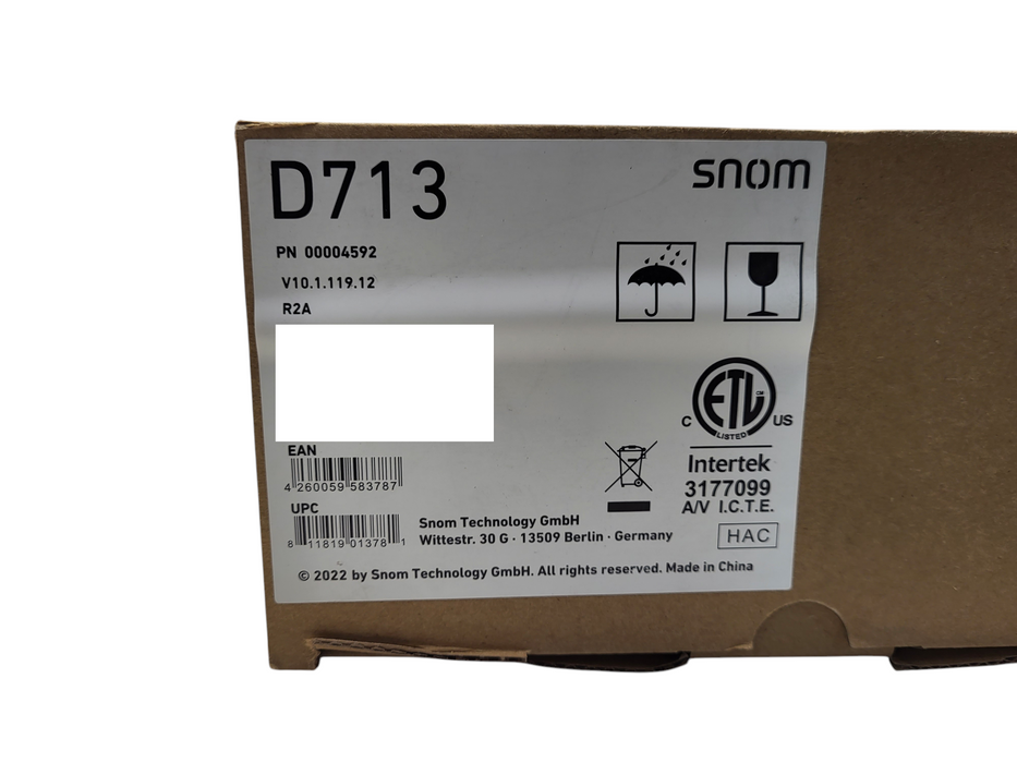 SNOM D713 IP Desk Phone, HD Audio, PoE, TFT Liquid Crystal Display (LCD)