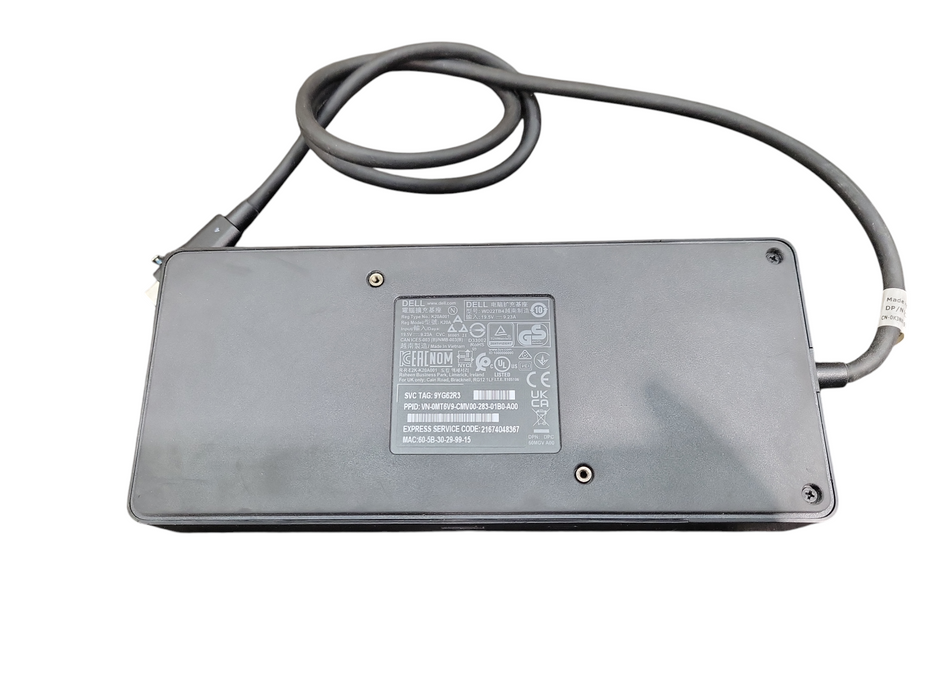 Dell WD19 K20A001 USB-C Docking Station No Power Adapter