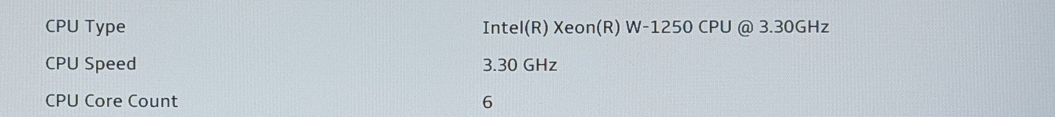 Intel Xeon W-1250 SRH48 3.30GHz 6-Core 12MB FCLGA1200 CPU Processor