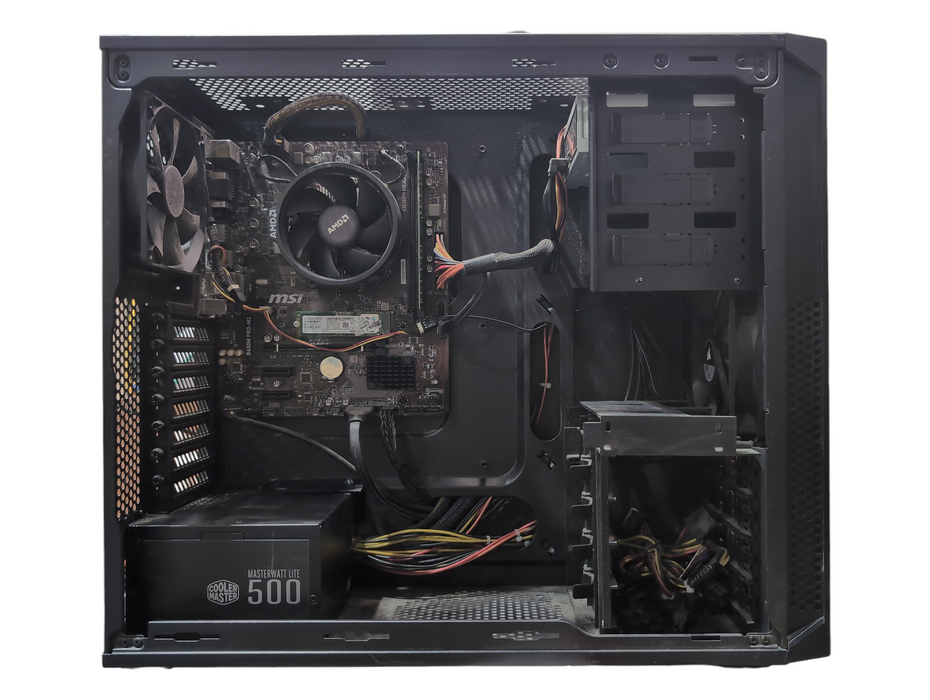 Custom PC, msi B450M PRO-M2, Ryzen 5 2400G, 16GB DDR4, 256GB NVMe
