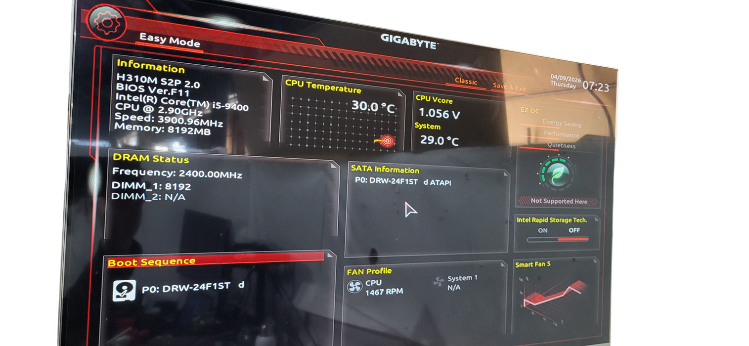 Custom  PC i5-9400 CPU | 8GB DDR4 | 256GB NVMe | H310M S2P 2.0