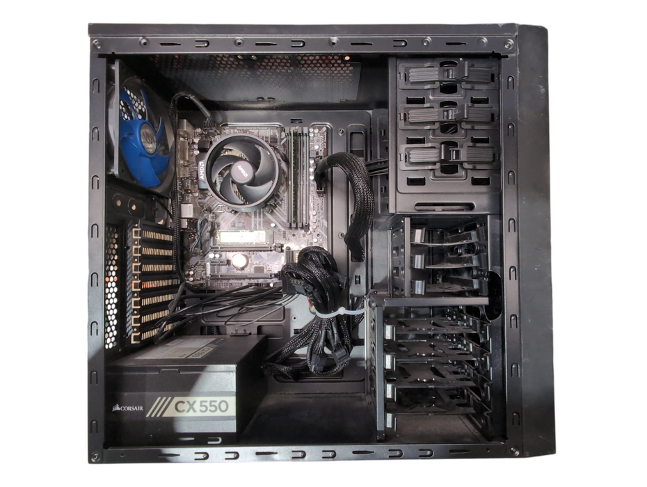 Custom PC, GIGABYTE B450M DS3H, Ryzen 5 2400G, 8GB DDR4, 256GB NVMe