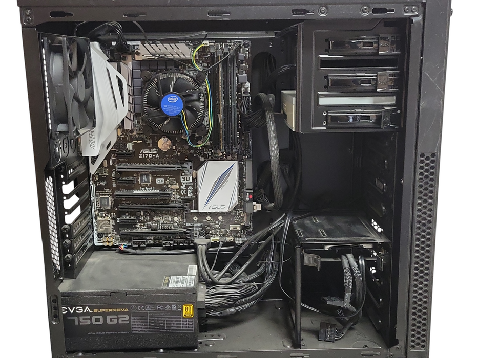 Custom/Asus Tower PC, core I7-6700 3.40GHz, 8GB DDR4, 256GB SSD, 750W PSU