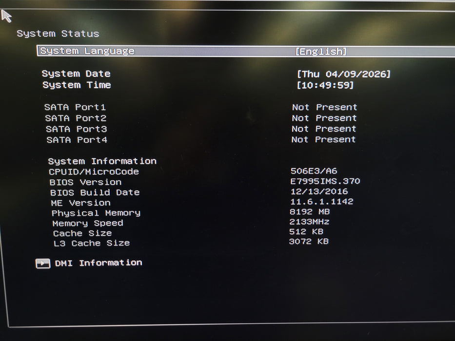 Intel Pentium G4400 MSI H110I PRO 8GB DDR4 + I/O Plate