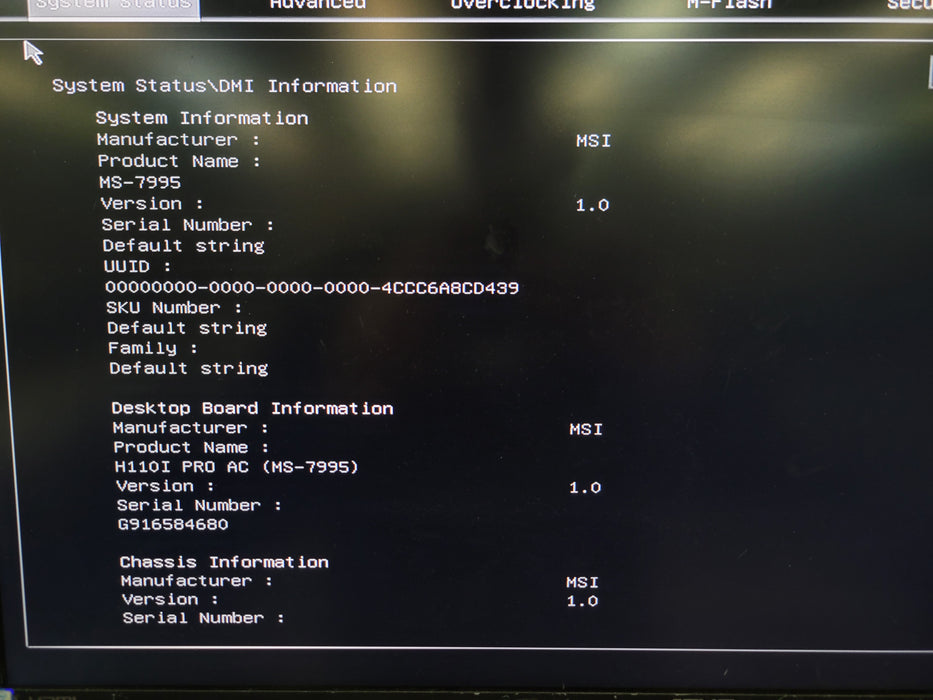 Intel Pentium G4400 MSI H110I PRO 8GB DDR4 + I/O Plate