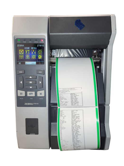 Zebra Zt610 Thermal Barcode Label Printer 300dpi Bluetooth ZT61042-T010100Z