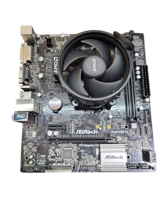 ASROCK A320M-HDV Motherboard AMD Ryzen 3 1200 CPU IO/Shield