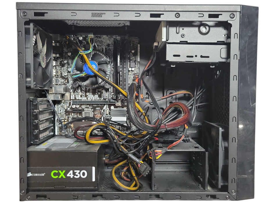 Custom/Asus Tower PC, core I5-6400 2.70GHz, 8GB DDR4, 256GB NVME, 430W PSU, READ