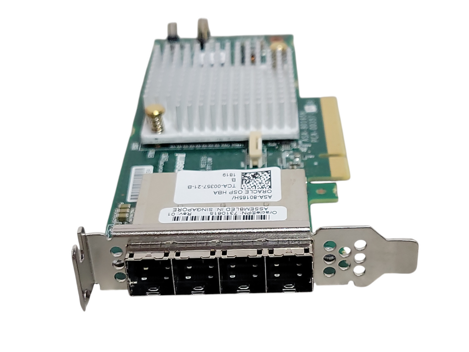 Oracle/Microsemi ASA-80165H 7310615 12Gb/s Quad-Port SAS HBA  Low Profile