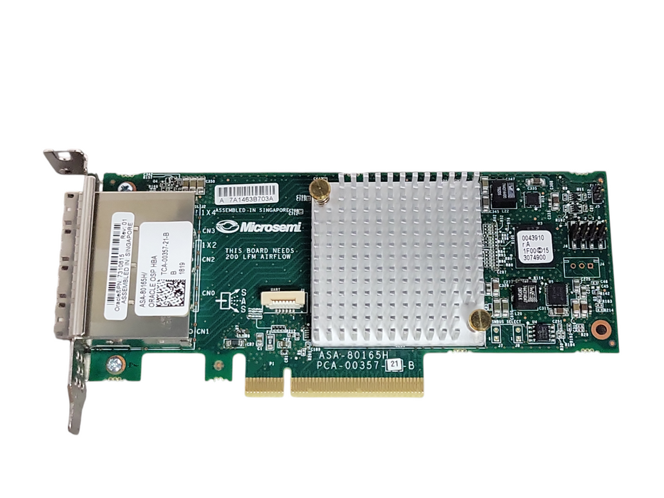 Oracle/Microsemi ASA-80165H 7310615 12Gb/s Quad-Port SAS HBA  Low Profile
