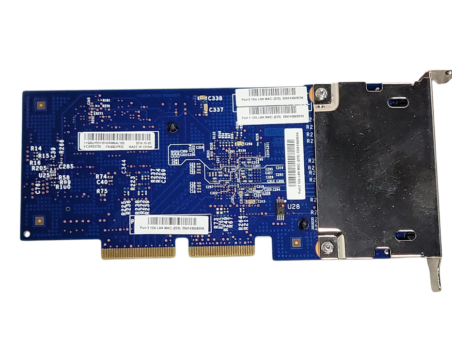 IBM Lenovo 00JY932 Intel i350-T4 1GbE 4-Port NIC LP bracket Adapter