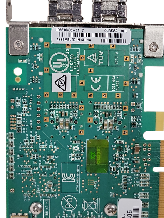 Oracle Qlogic QLE8362-ORL Dual Port 16Gb NIC 7023303 Low Profile W/ SFPs