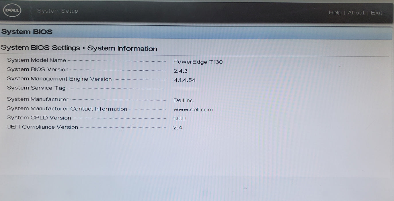 Dell PowerEdge T130 - Xeon E3-1240 v5, 8GB DDR4 - No HDD