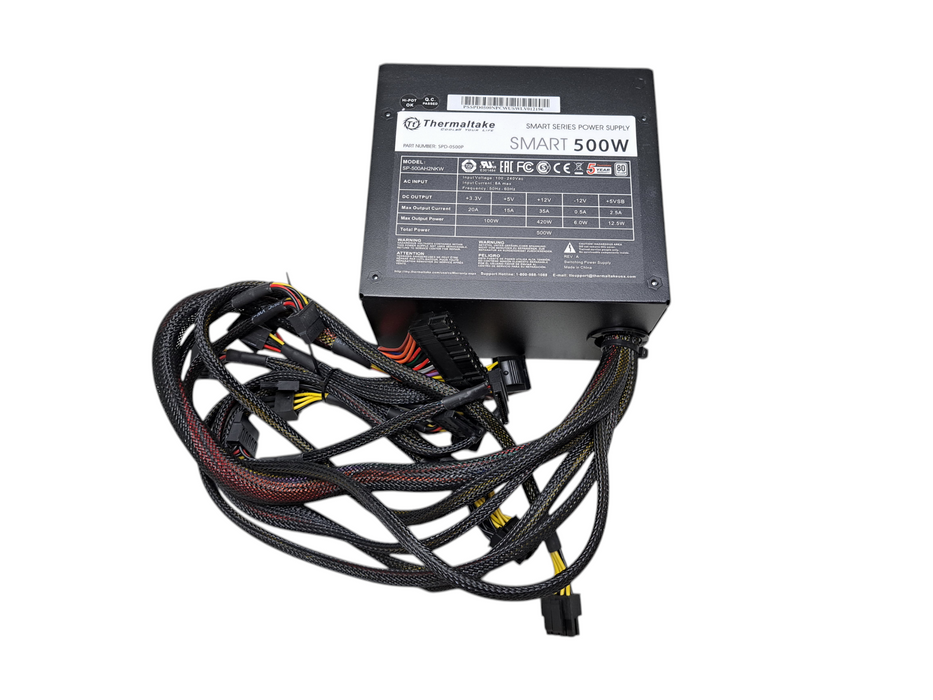 Thermaltake Smart 500W 80 PLUS Certified ATX Non-Modular Power Supply