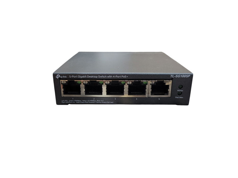 TP-LINK TL-SG1005P 5-Port Desktop Switch