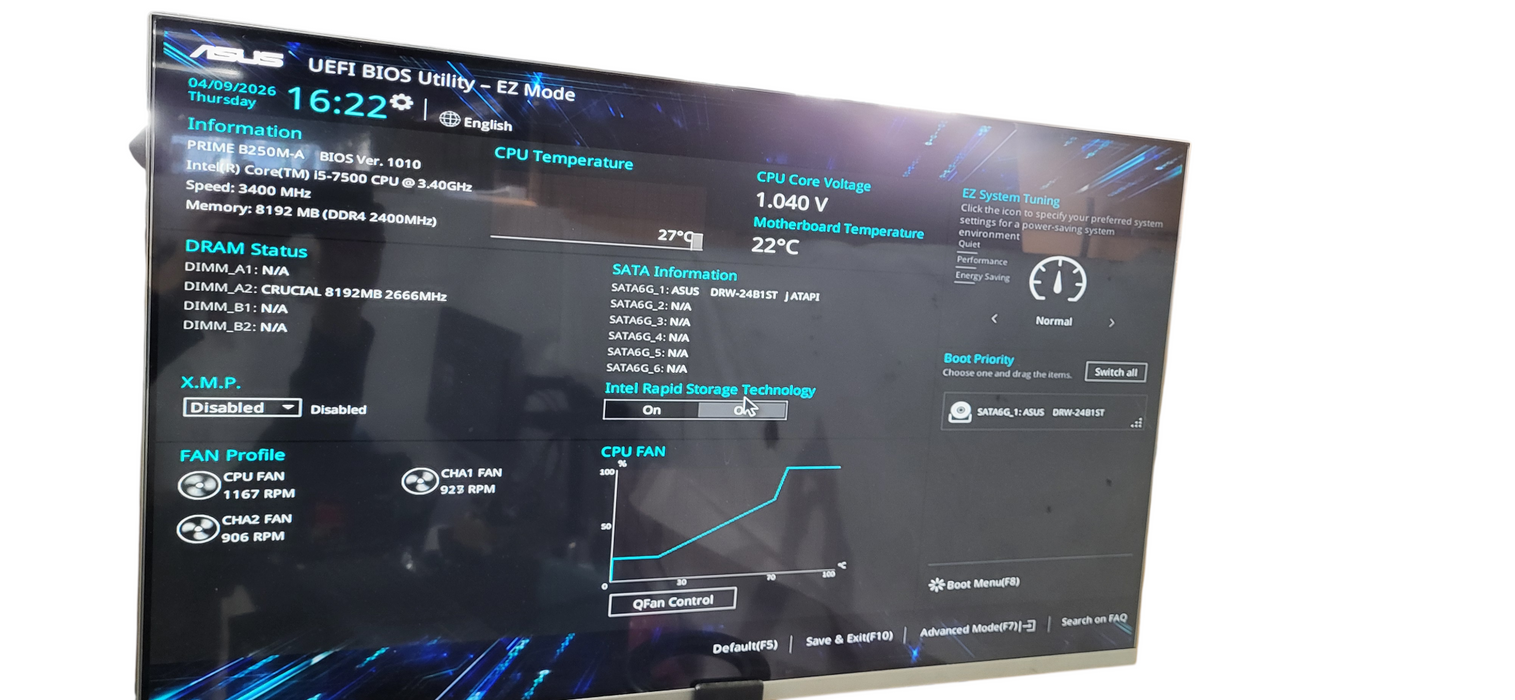 Custom PC i5-7500 CPU | 8GB DDR4 | 256GB NVMe | READ