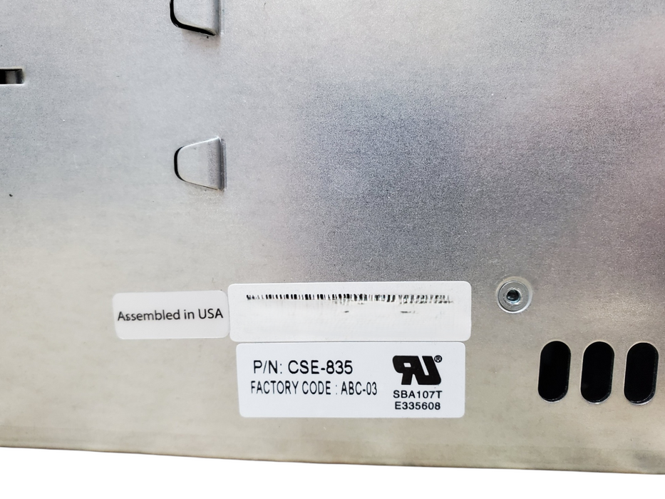 SuperMicro CSE-835 / X9DRE-TF+ | 2x Xeon E5-2609 0, 16GB DDR3 - No HDD