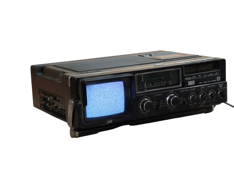 JVC CX-500GB Portable Color TV Radio Cassette Player Retro Boombox (READ)