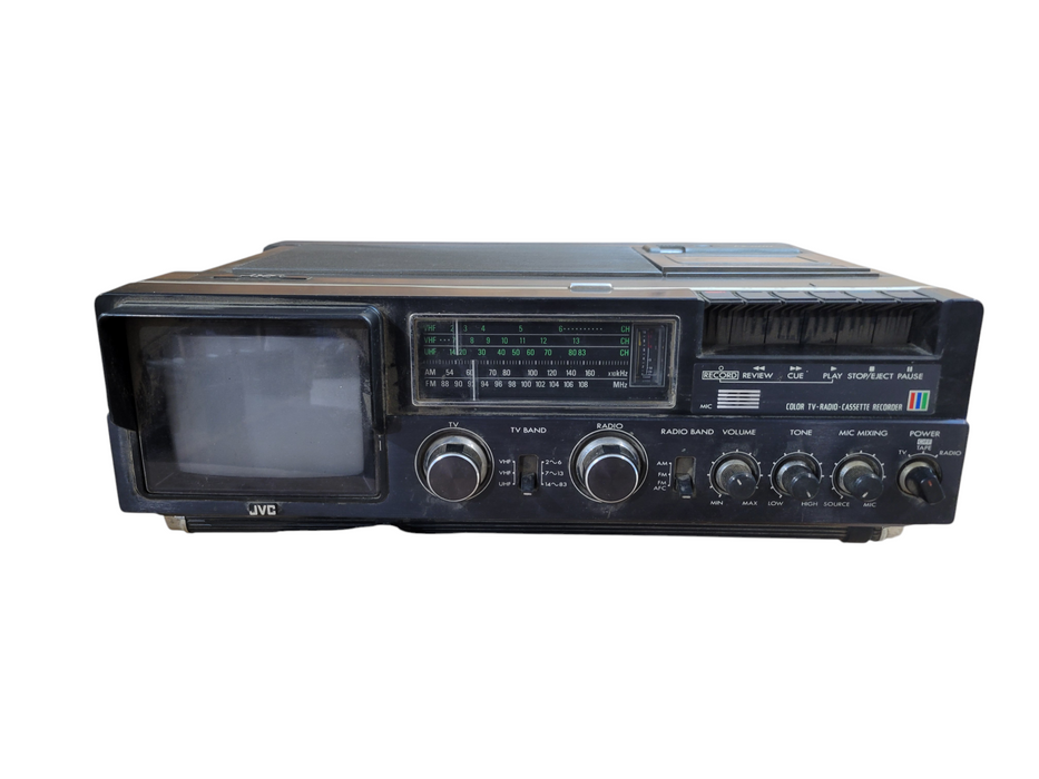 JVC CX-500GB Portable Color TV Radio Cassette Player Retro Boombox (READ)