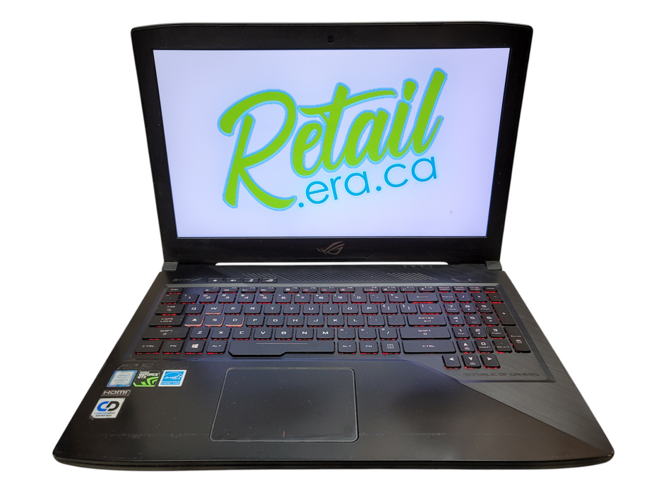 ASUS ROG Strix GL503V 15.6" i7-7700HQ 16GB DDR4 GTX 1050 256GB SSD NO ADAPTER