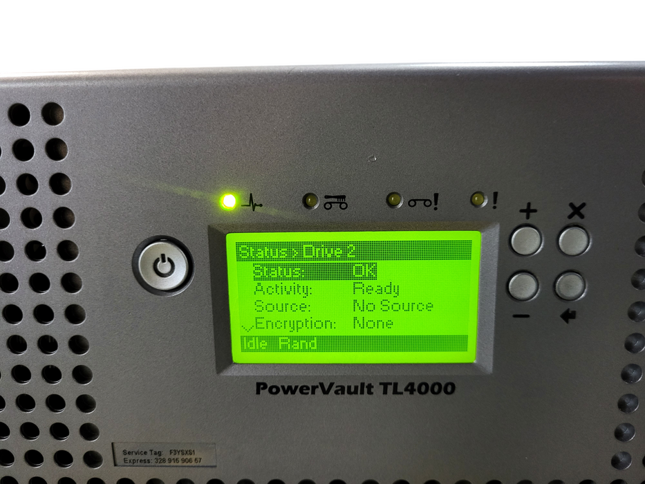 Dell PowerVault TL4000 4U Tape Library 48-Slot w/ 4x LTO-5 SAS Drive