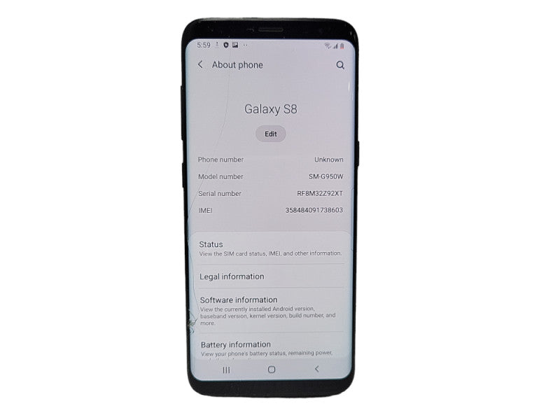 Samsung Galaxy S8 64GB (SM-G950W) - READ $
