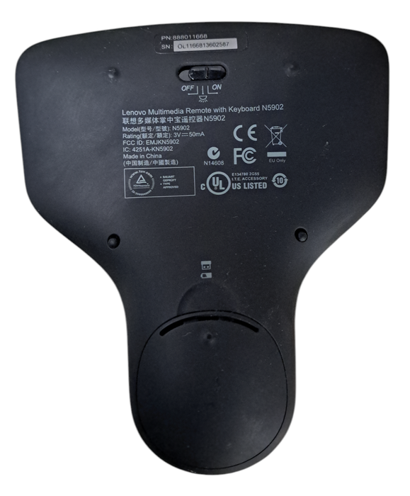 Lenovo Multimedia Wireless Remote With Keyboard