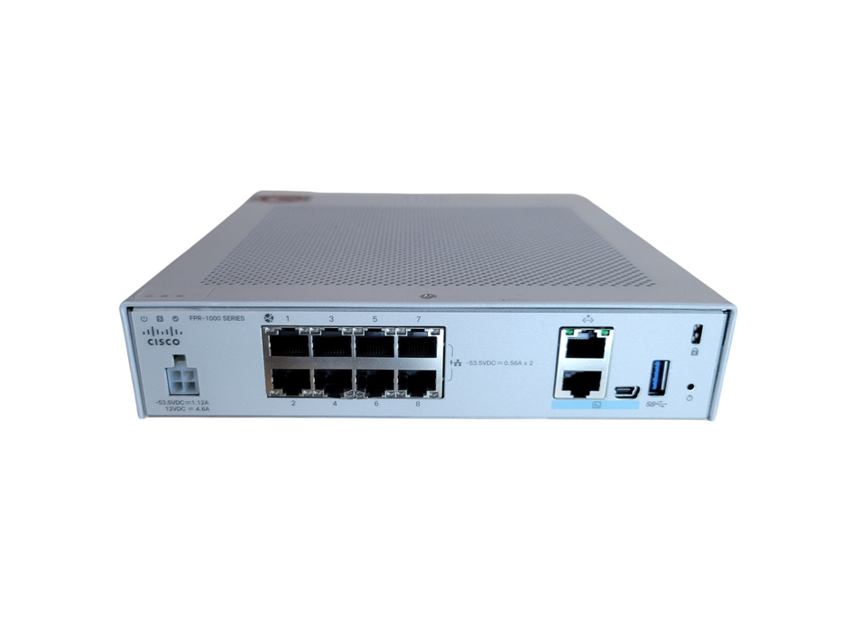 Cisco Firepower 1000 Series FPR-1010 Network Security Firewall, No PWR