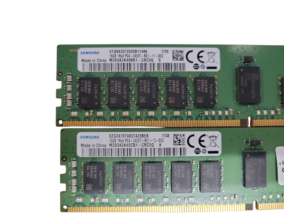 Lot of 19x Assorted Brand/speed 16GB DDR4 Server RAMs, See detail