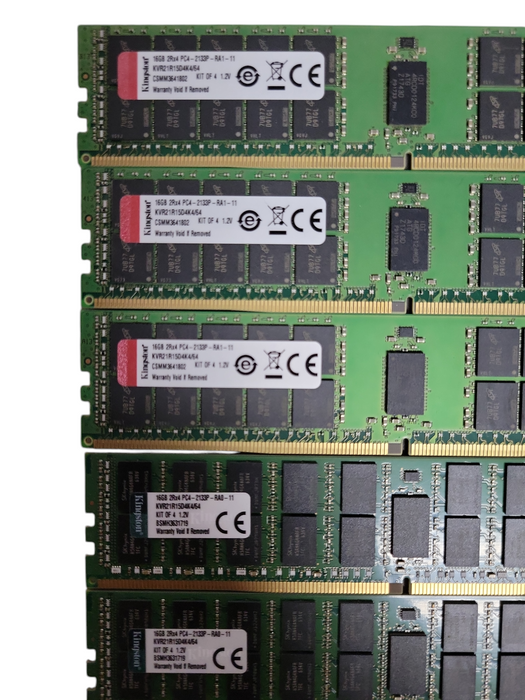 Lot of 19x Assorted Brand/speed 16GB DDR4 Server RAMs, See detail
