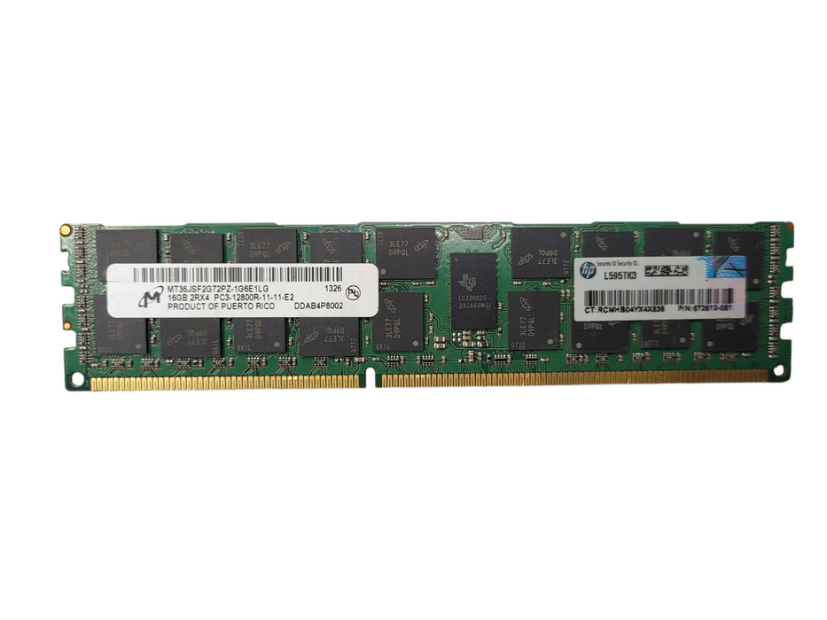 Various brand 16GB 1600MHz PC3-12800R DDR3 ECC Server RAM