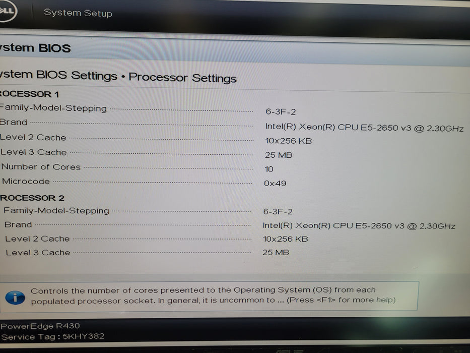 Dell PowerEdge R430 - 2x Xeon E5-2650 v3 16GB DDR4 NO RAID 2x550W PSU