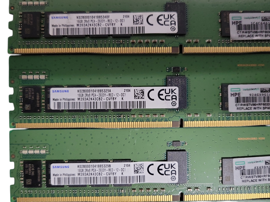 Lot of 14x Assorted Brand/Speed DDR4 Server RAMs, See detail