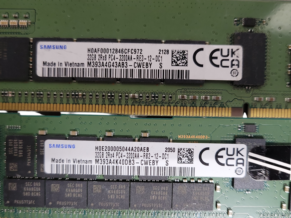 Lot of 15x Assorted Brand/Speed 32GB DDR4 Server RAMs, See detail