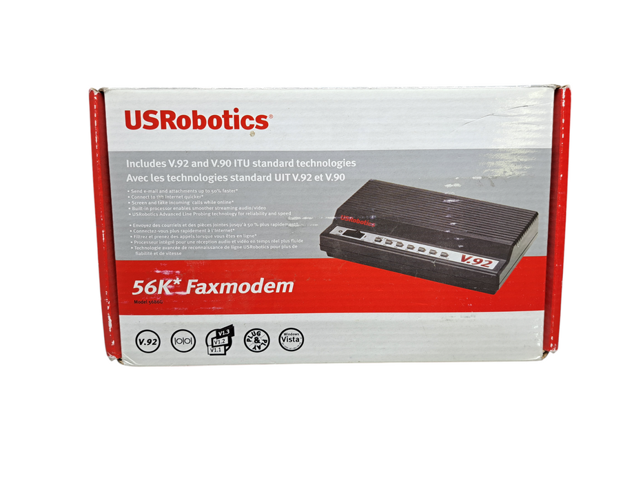 US Robotics 5686G 56K External Fax Modem V.92 (Open Box)