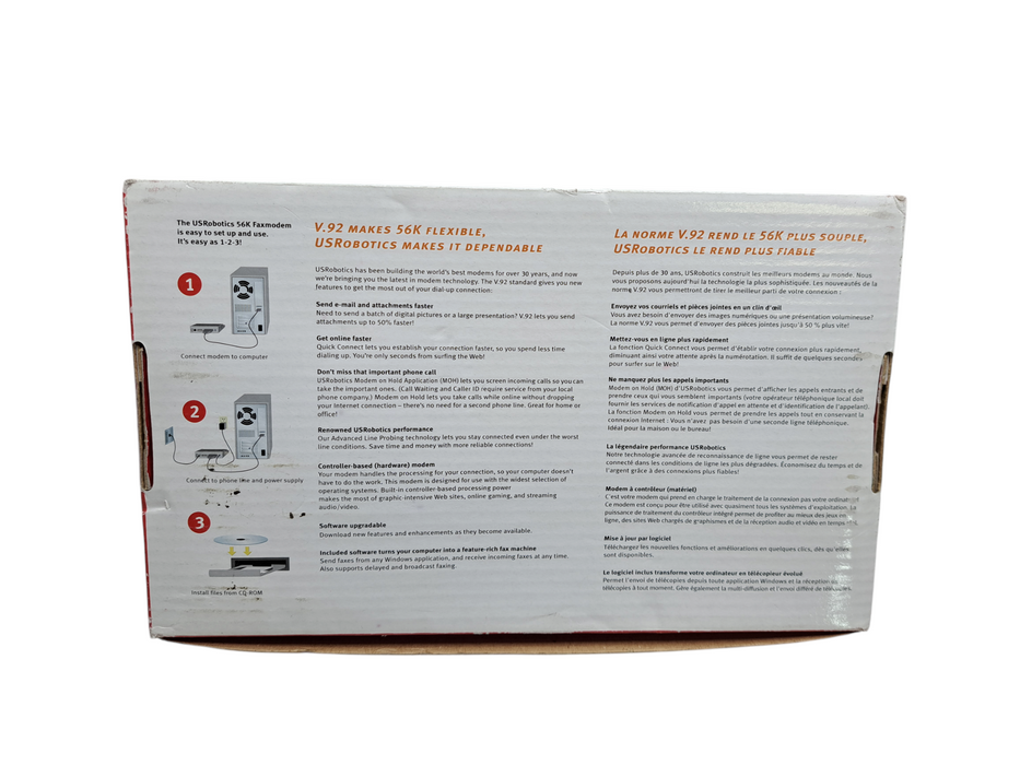 US Robotics 5686G 56K External Fax Modem V.92 (Open Box)