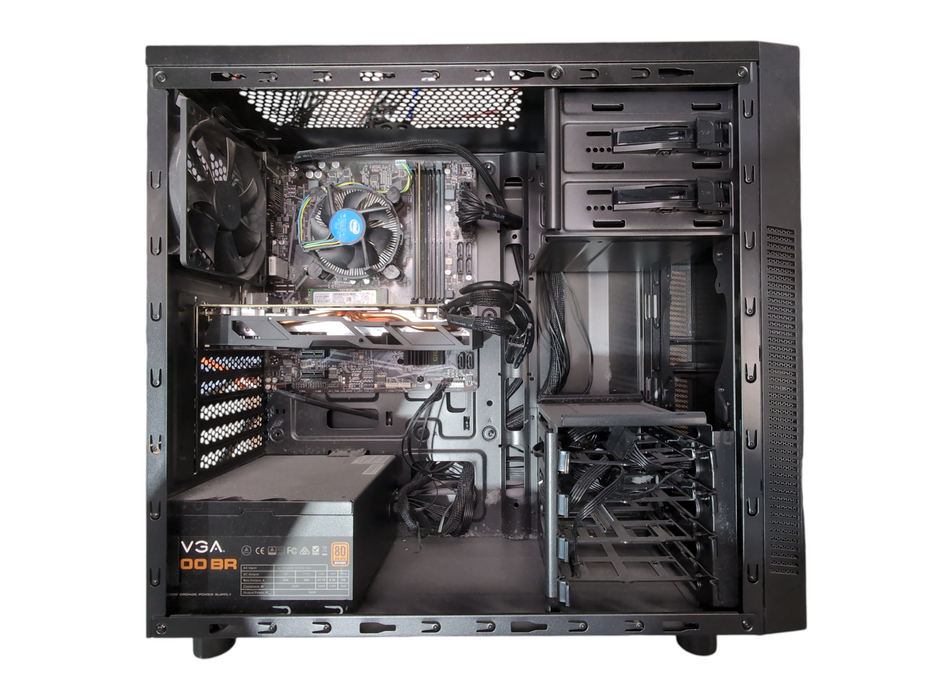 Custom PC, GIGABYTE B460M DS3H, i5-10400 2.90GHz, 8GB DDR4, 256GB NVMe, RX580