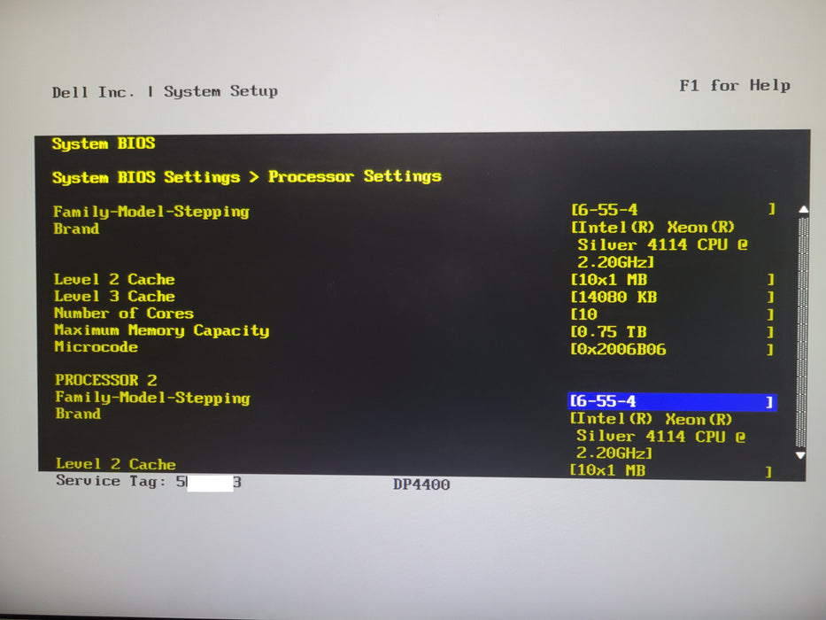 DELL DP4400, 2x Xeon Silver 4114 2.20Ghz, 64GB DDr4,  H730P Mini, 6x 12TB HDDs