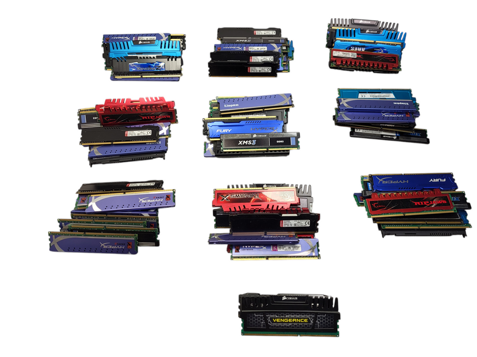 Lot of 93x Various brand 4GB PC3/PC3L Gaming/Desktop RAM