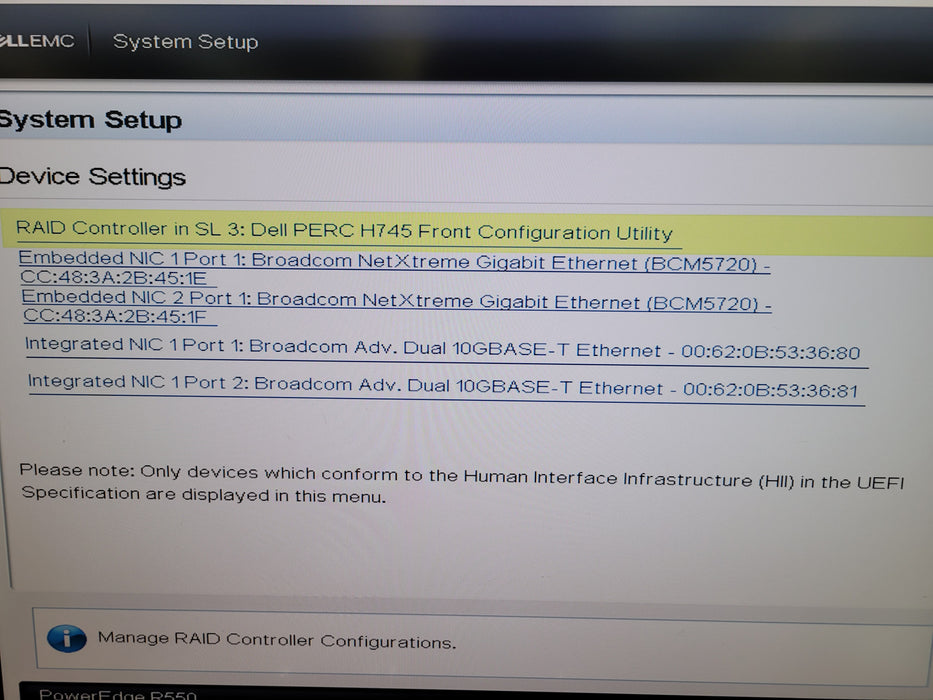 Dell PowerEdge R550 - PERC H745 2x800W PSU (BAREBONES)(READ)