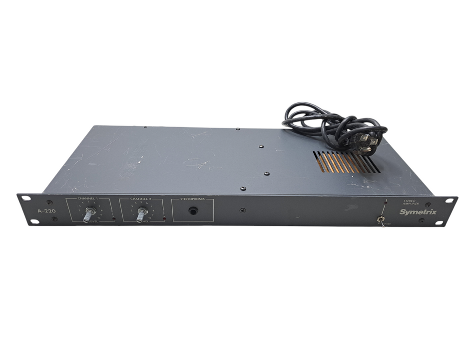 Symetrix A-220 Stereo Professional Studio Amplifier w/ Racmount