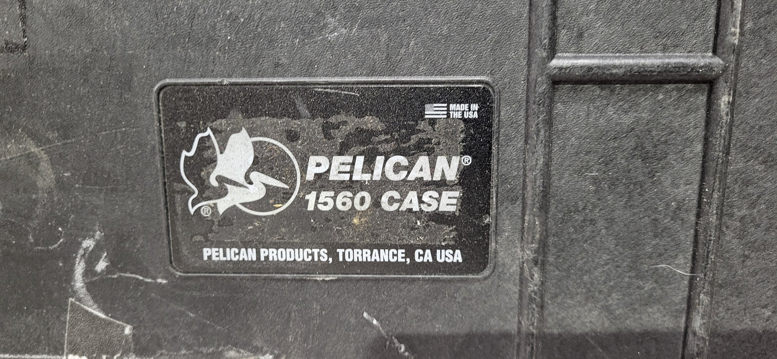Pelican 1560 case Waterproof Rolling Airline Cases Black