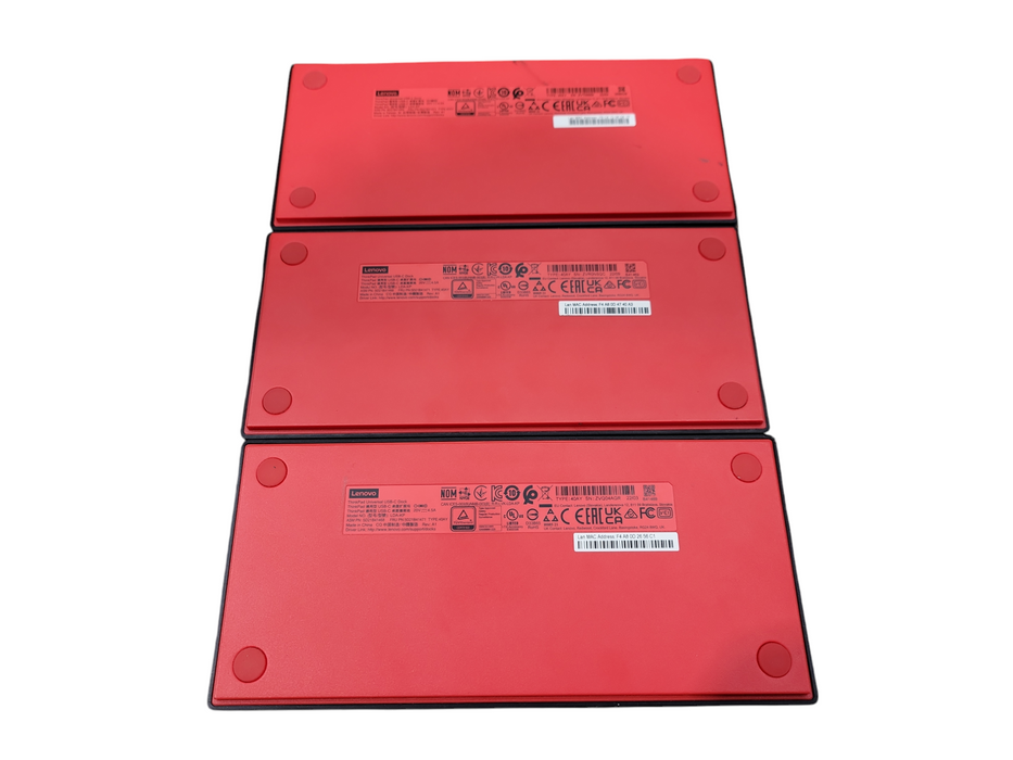 LOT of 3x Lenovo ThinkPad LDA-KP Universal USB-C Docking Station