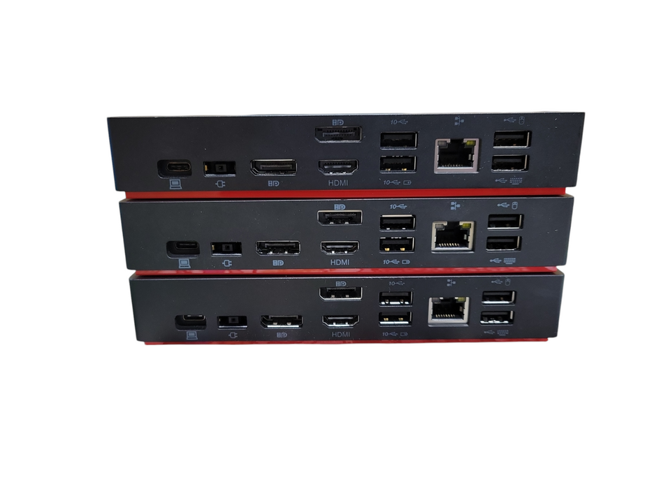 LOT of 3x Lenovo ThinkPad LDA-KP Universal USB-C Docking Station