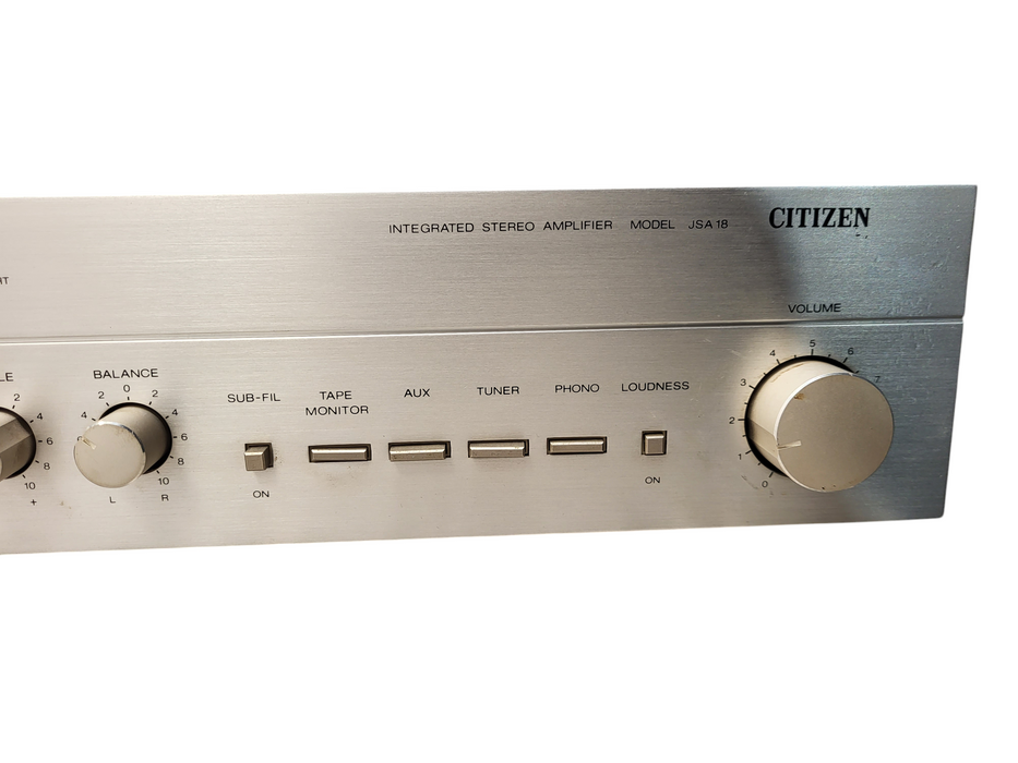 Vintage Citizen JSA-18 integrated stereo amplifier