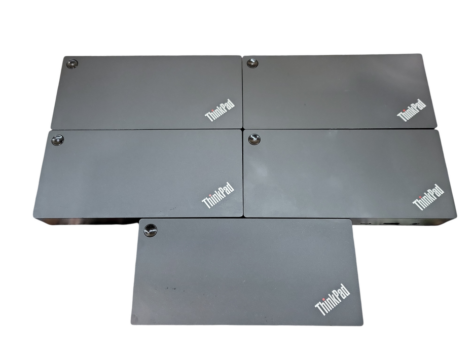 LOT of 5x Lenovo ThinkPad LDA-KP Universal USB-C Docking Station