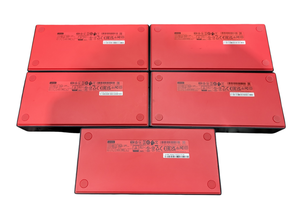 LOT of 5x Lenovo ThinkPad LDA-KP Universal USB-C Docking Station