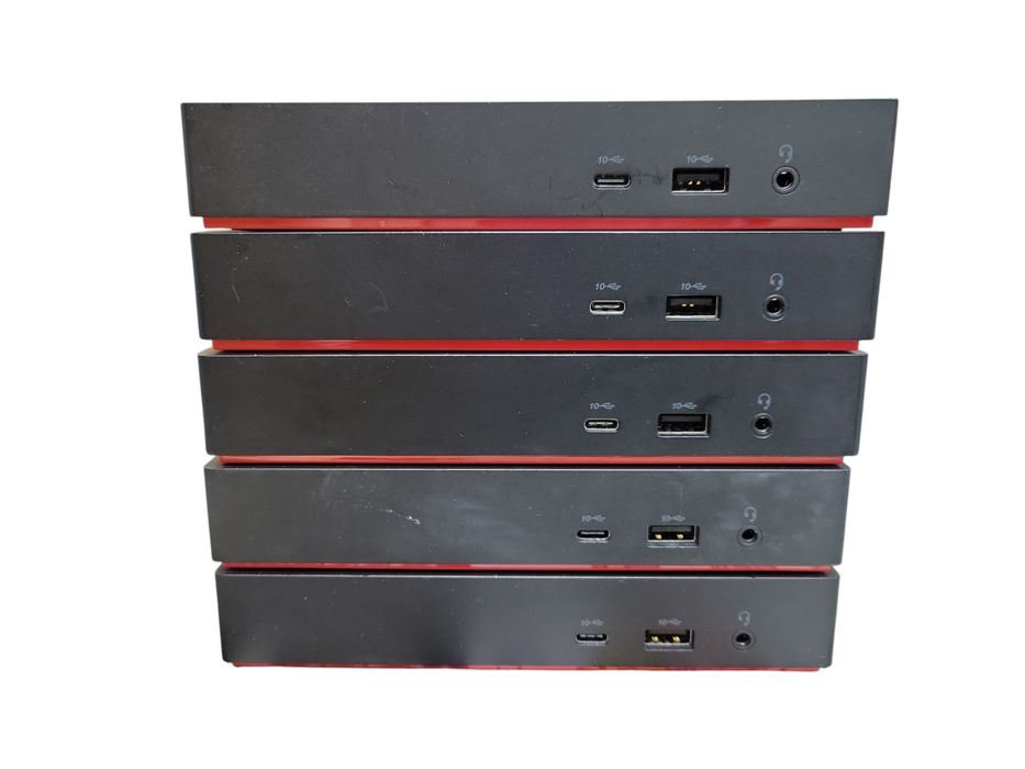 LOT of 5x Lenovo ThinkPad LDA-KP Universal USB-C Docking Station